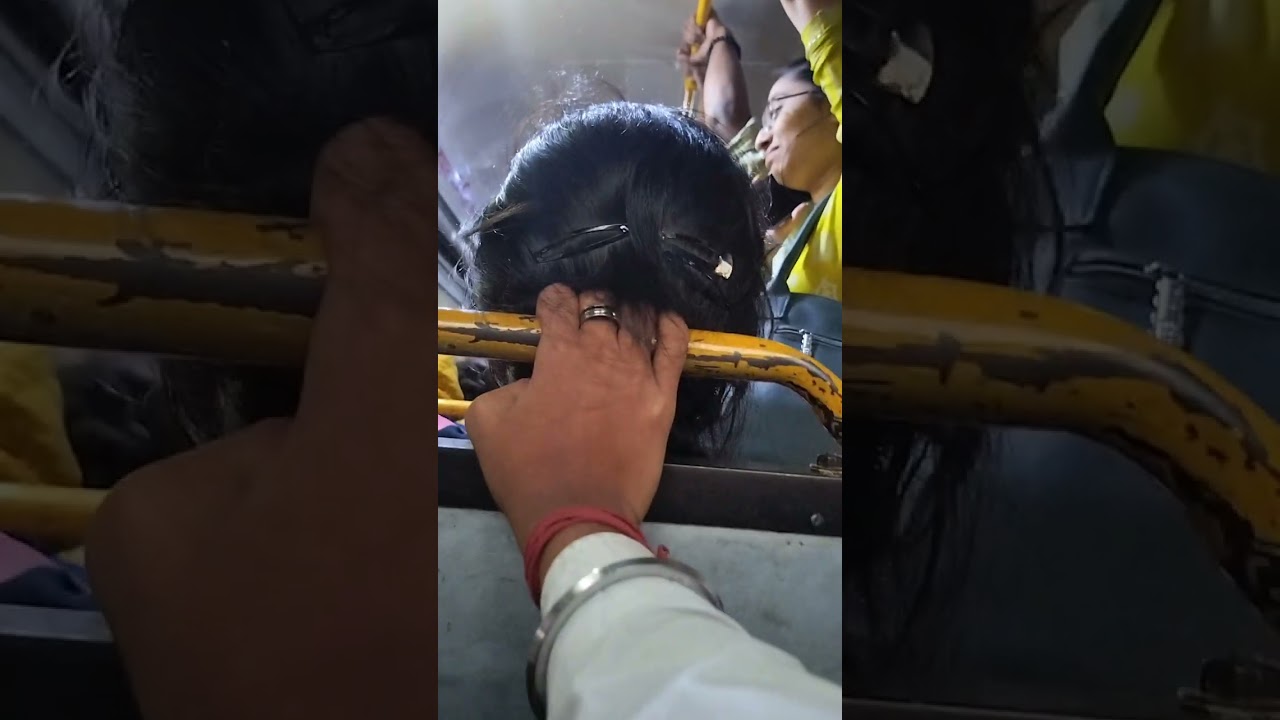 Slipped the fingers in her braid and made a good grip to let her sleep and enjoyed her hairs 😊