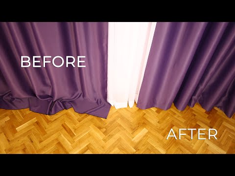 Video: How to lengthen a curtain with your own hands?