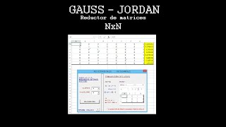GAUSS JORDAN EN EXCEL