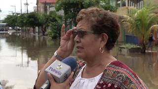 Inundaciones afectaron a familias de Antón Lizardo