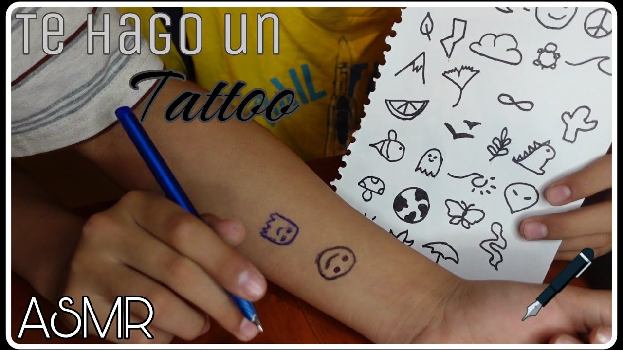 ASMR ROLEPLAY Te hago un TATUAJE en CLASE 👨‍🏫🖋