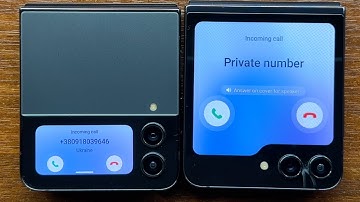 Samsung Galaxy Z Flip 4 vs Galaxy Z Flip 5 Android 13 Incoming Calls Folded & Unfolded. One UI 5.1.1