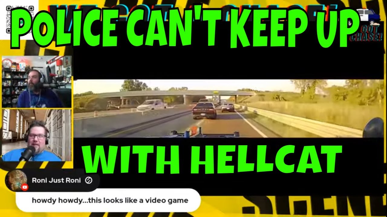 HIGH SPEED POLICE CHASE OF A STOLEN HELLCAT - YouTube