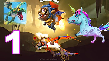 Hungry Dragon - Gameplay Walkthrough Part 1 - First Battle (Android Games)