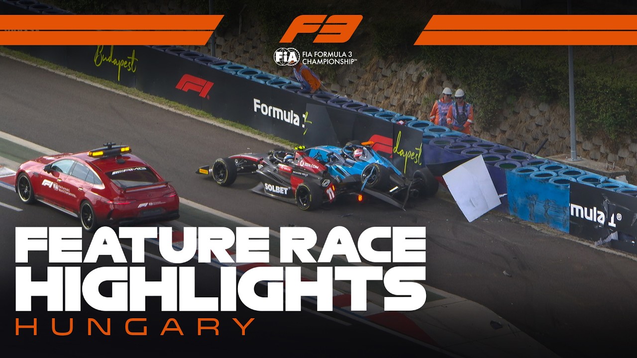 The best of the action from a hugely exciting FIA Formula 3 Feature Race in Budapest, as the championship contenders went head-to-head at the Hungaroring For more F1® videos, visit: https://www.Formula1.comVisit our store: https://f1store.formula1.com/Follow F1®:https://www.instagram.com/F1https://www.facebook.com/Formula1/https://www.twitter.com/F1https://www.twitch.tv/formula1https://www.tiktok.com/@f1#F3 #RoadToF1 #HungarianGP