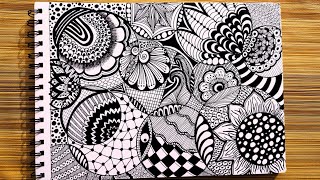 Beautiful Circle Zentangle Art// Doodle Circle Art // Zendoodle #zentangle #doodle #art #satisfying