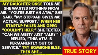 MY DAUGHTER TOLD ME SHE WANTED NOTHING FROM ME BECAUSE HER STEPDAD WAS PERFECT FOR HER. SO I...