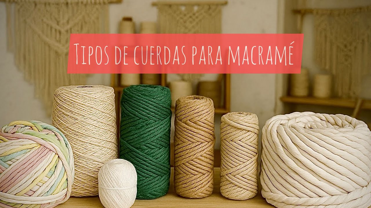 Tipos de Hilos para Macramé 🧵 | Consejos, Usos y Errores que Debes Evitar