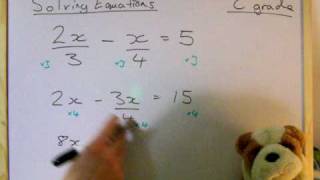 105 Solving equations  C Grade