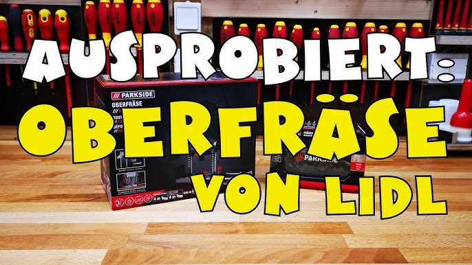 Vorstellung: LIDL - PARKSIDE® Oberfräse A1 die Fräserbit-Set 12 z.B. 1200 PFB POF D3 YouTube für 