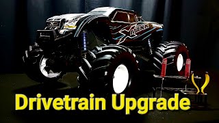 TRAXXAS X-MAXX to X-MONSTER! INSANE Drivetrain Upgrade TRANSFORMS This Beast ULTIMATE BUILD!