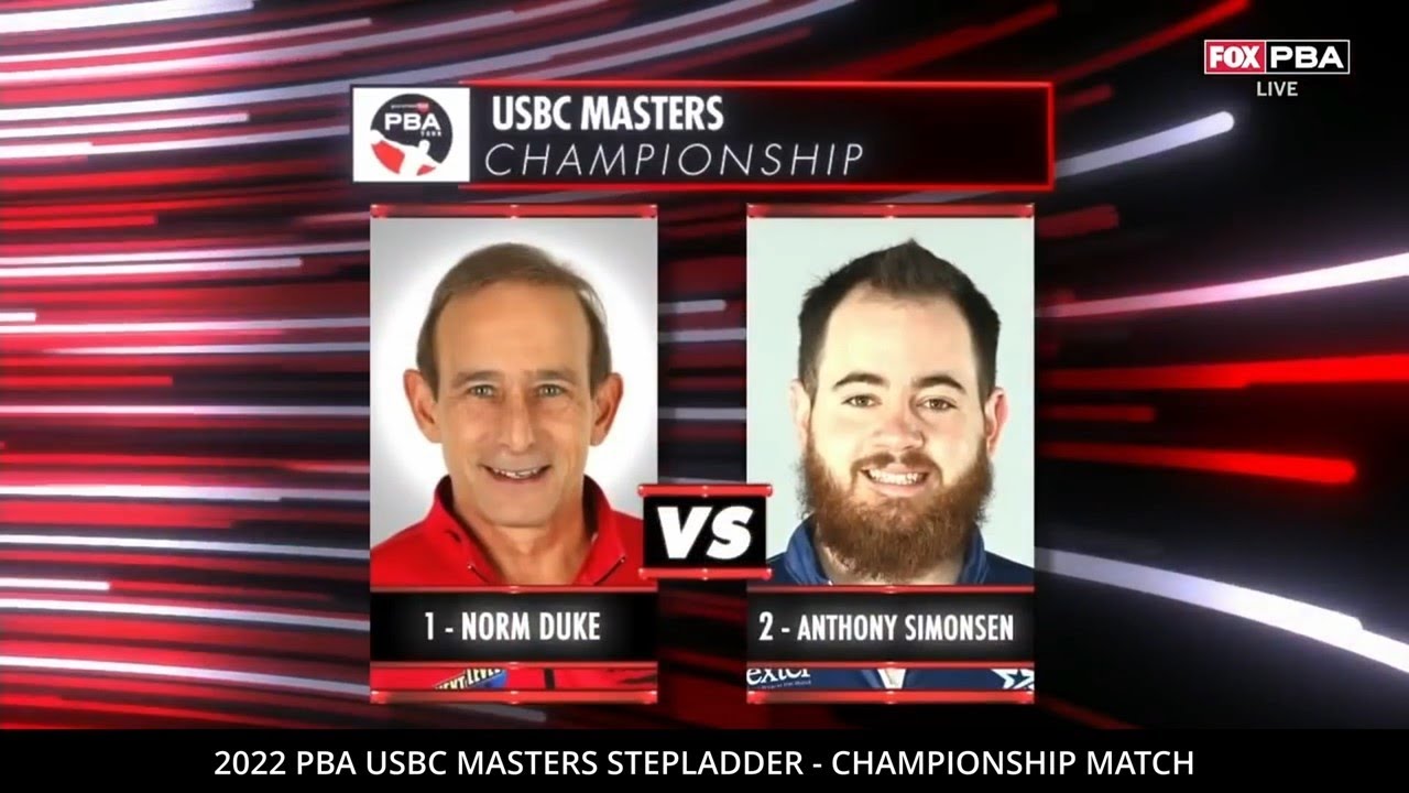 2022 USBC Masters Stepladder Championship Match Norm Duke vs Anthony Simonsen