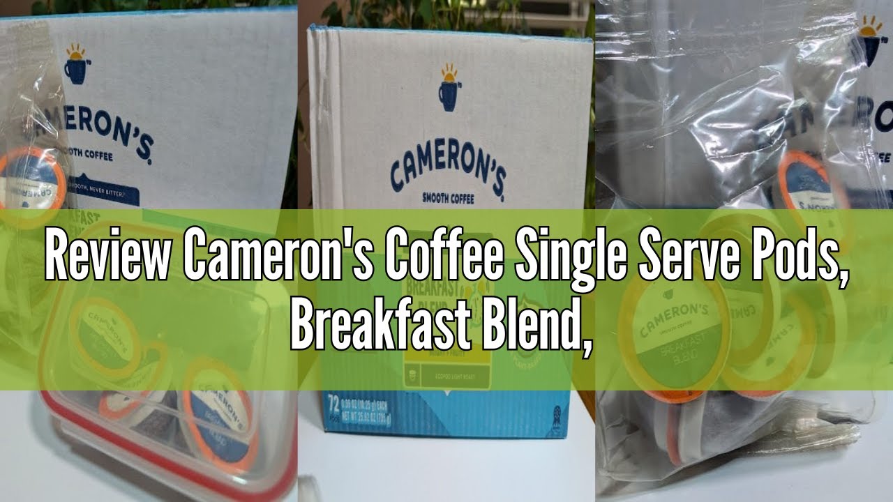 12 Count Coffee Capsules Cameron's Coffee Breakfast Blend Single Serve ...