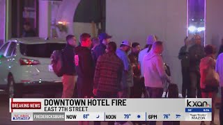 AFD: Room at downtown Austin hotel catches fire overnight, building partially evacuated