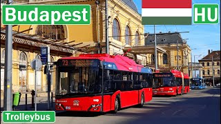 BUDAPEST TROLLEYBUS / Budapesti trolibusz 2024 [4K]