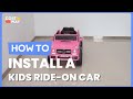 How To Install The 12V Licensed Mercedes Benz Kids Ride On Car TY328021 Costway Howto 