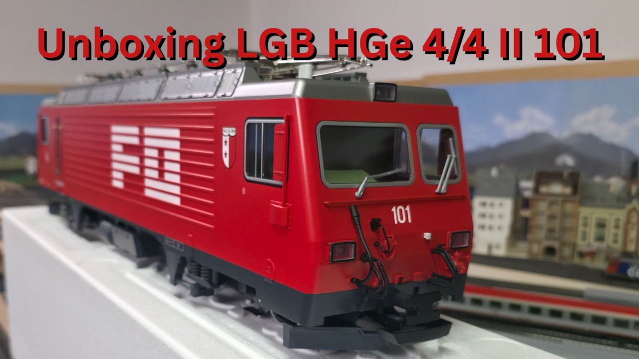 Unboxing LGB 23103,   HGe 4/4 II 101  FO