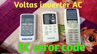Voltas inverter AC EC error code and solution