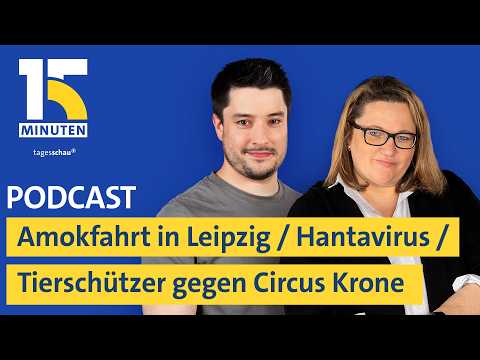 Amokfahrt in Leipzig / Hantavirus auf Kreuzfahrtschiff / Tiersch&uuml;tzer gegen Zirkus I "15 Minuten"

Unsere Infos heute
(00:00:00) Intro
&nbsp;
(00:00:36) Amokfahrt in Leipzig
In Leipzig ist ein Mann mit seinem Auto in eine Fu&szlig;g&auml;ngerzone gefahren. Dabei sind (Stand Dienstagmorgen 06:00 Uhr) zwei Menschen gestorben.

#Amokfahrt #Leipzig #Hantavirus #auf #Kreuzfahrtschiff