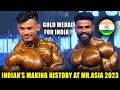 Indians making history in mrasia 2023  rahul rs won gold medal for india