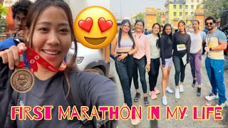 First Time Marathon Race Kiya😍|| Guwahati Half Marathon 2023