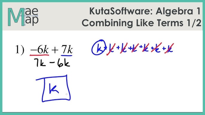 KutaSoftware: Algebra 1- Combining Like Terms Part 1 - YouTube kutasoftware-algebra-1-combining-like-terms-part-1-youtube