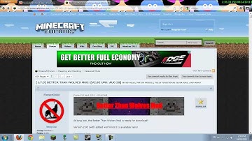 Minecraft - How to install Better than wolves mod 1.7.3