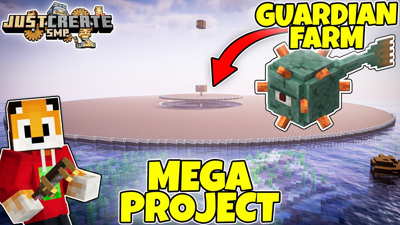MASSIVE GUARDIAN FARM - Minecraft Create Mod [#21] - YouTube