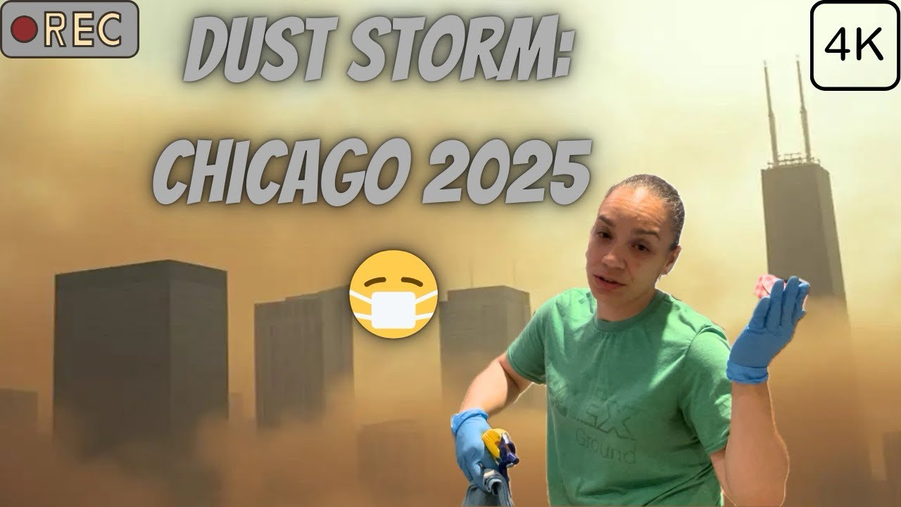 DUST STORM IN CHICAGO 🫣😷 - YouTube