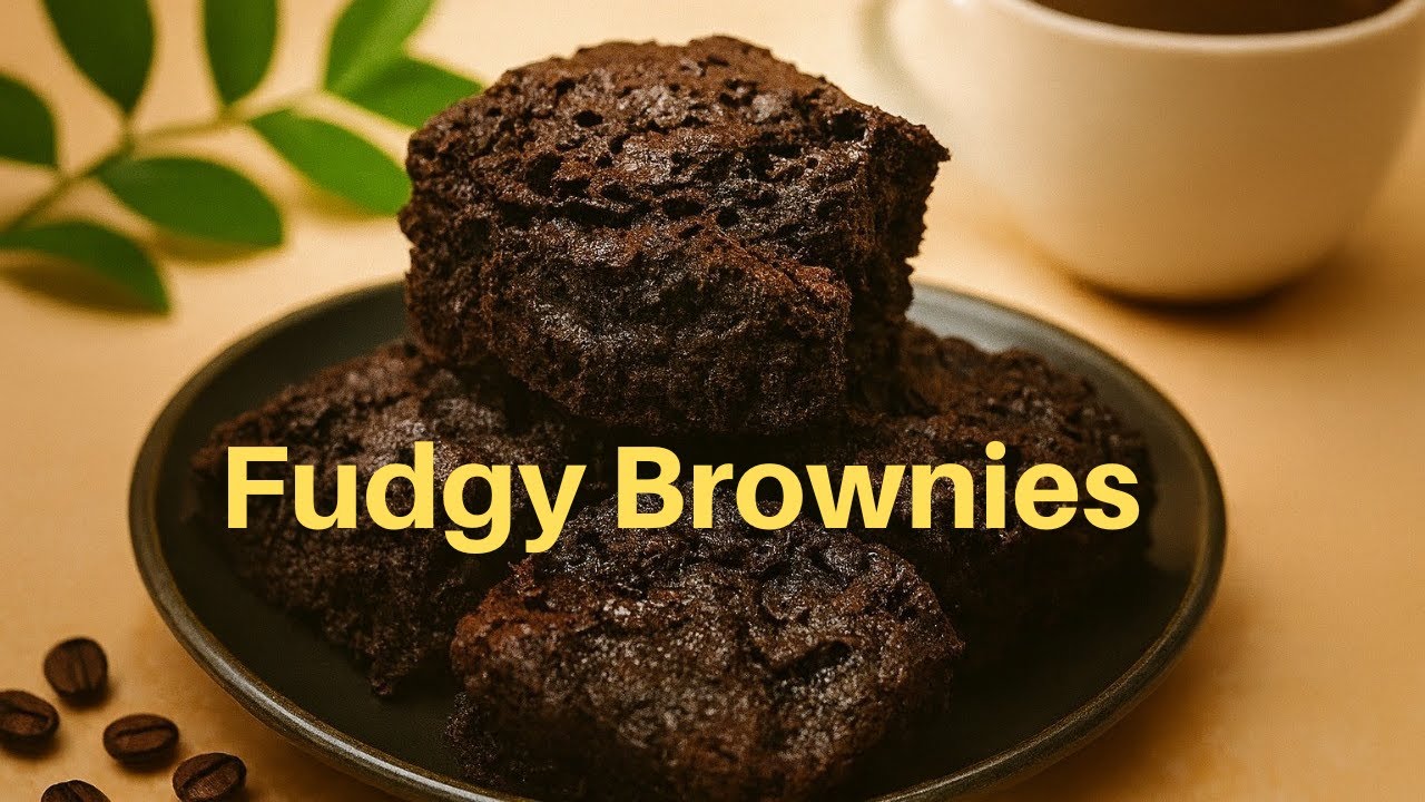 Eggless Fudgy Brownies Recipe| Gooey, Chocolatey & Bakery-Style in 30 Mins! 