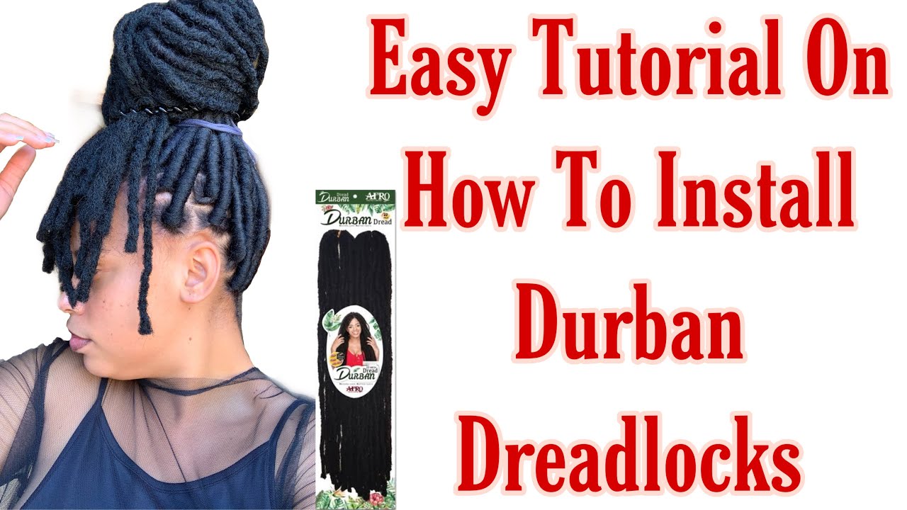 DURBAN DREADLOCK TUTORIAL Easy Beginner Friendly SOUTH AFRICAN