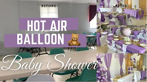 Hot Air Balloon Baby Shower | Event Setup | Timelapse | Decorate With Me