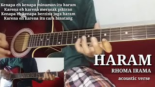 Melody dangdut lagu Rhoma irama Haram [cover versi dangdut acoustic]