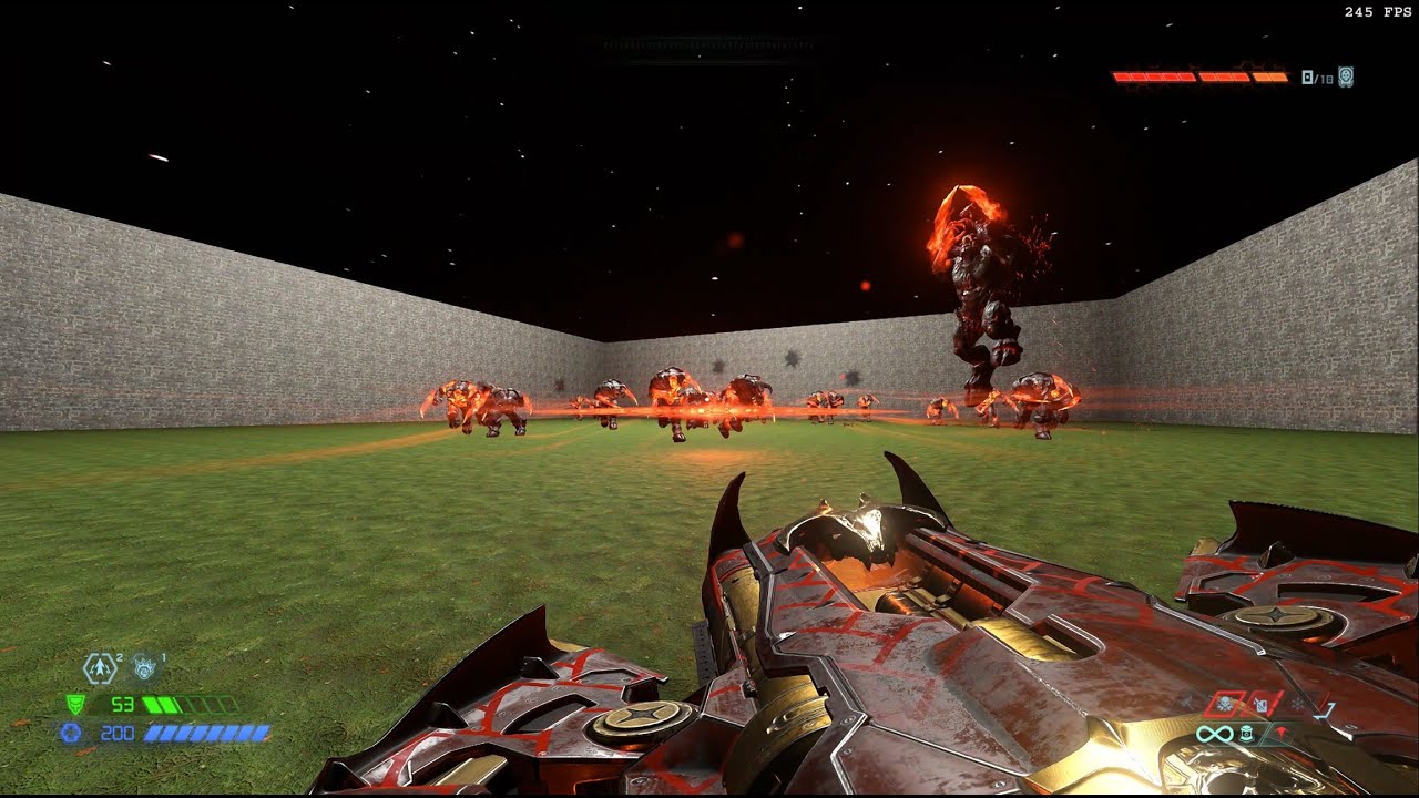 Doom Slayer vs 100 Barons of Hell
