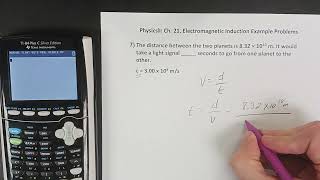 Physics II: Ch  22, Electromagnetic Waves Example 7