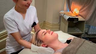 Japanese style Bridal-focused seitai massage with facial and shoulder adjustments ASMR