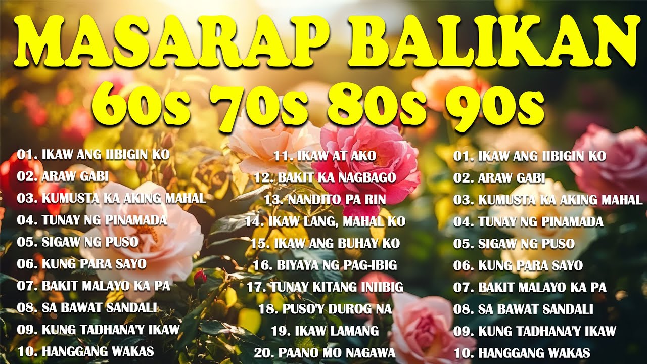 Tagalog Love Songs 80's 90's 🌹 Pure Tagalog Pinoy Old Love Songs 🌹Opm Masarap Balikan💕 OPM Songs#01
