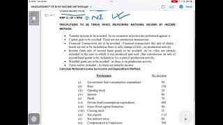MEASUREMENT OF NATIONAL INCOME BY INCOME METHOD(MACRO ECONOMICS)