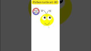 Bee 🐝 Art python turtle 😱🤯🤫🚫🥰 #shorts #coding ©