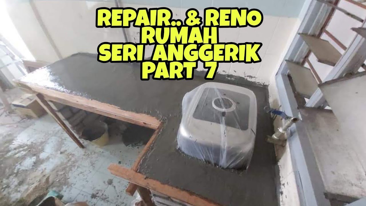 Cara Buat Tabletop.. Tukar Tile Bilik Air.. Seri Anggerik Bangi Part 7