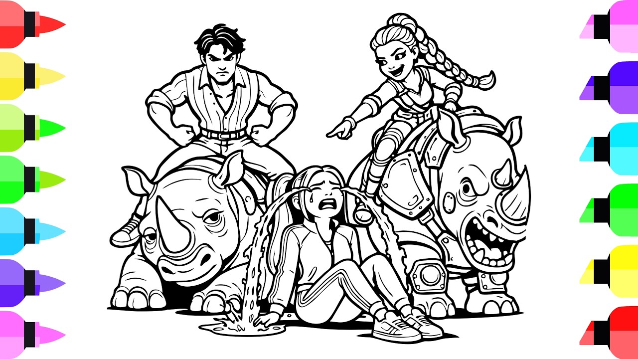 KPop Demon Hunters Coloring Pages / How to Color Girls Rumi, Mira, Zoey from HUNTRIX / all character