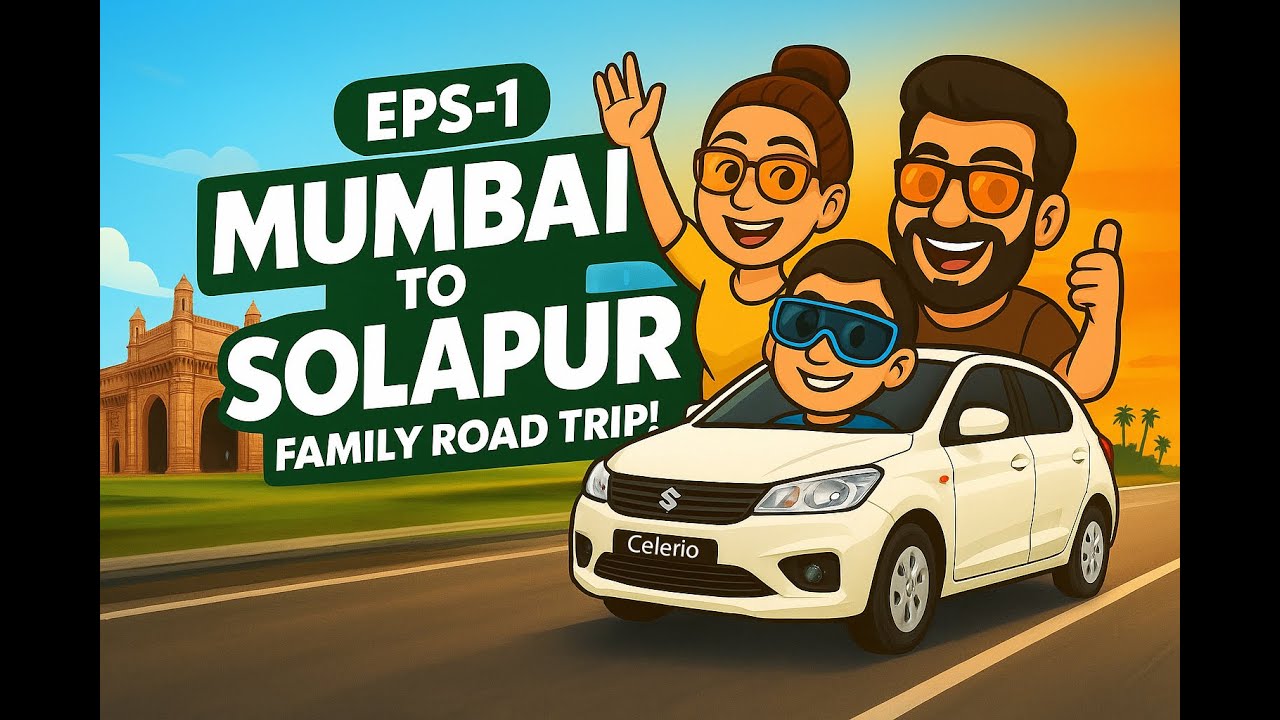 South India Road Trip Ep-1 | Mumbai to Solapur in Maruti Celerio.