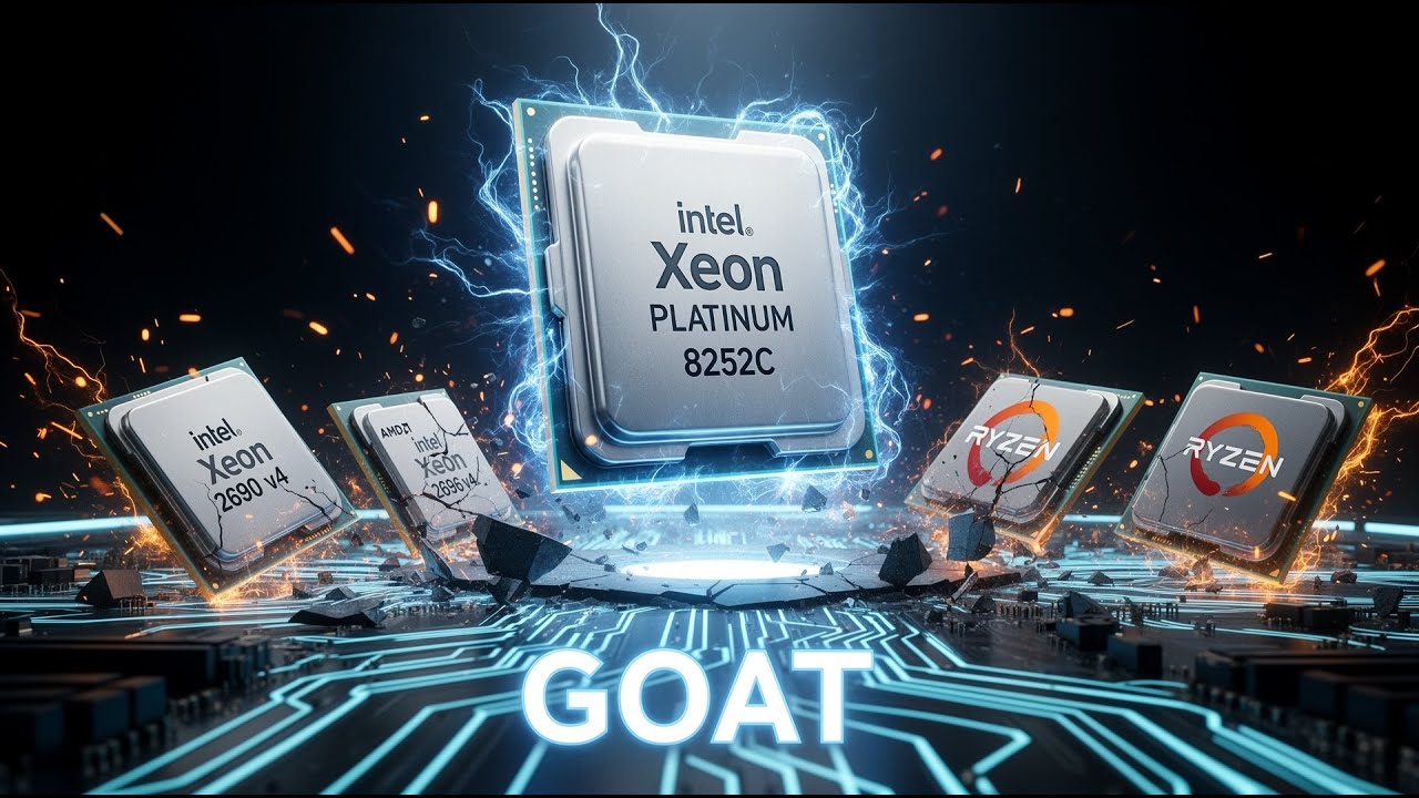 Xeon Platinum 8252C vs o 2667v4!