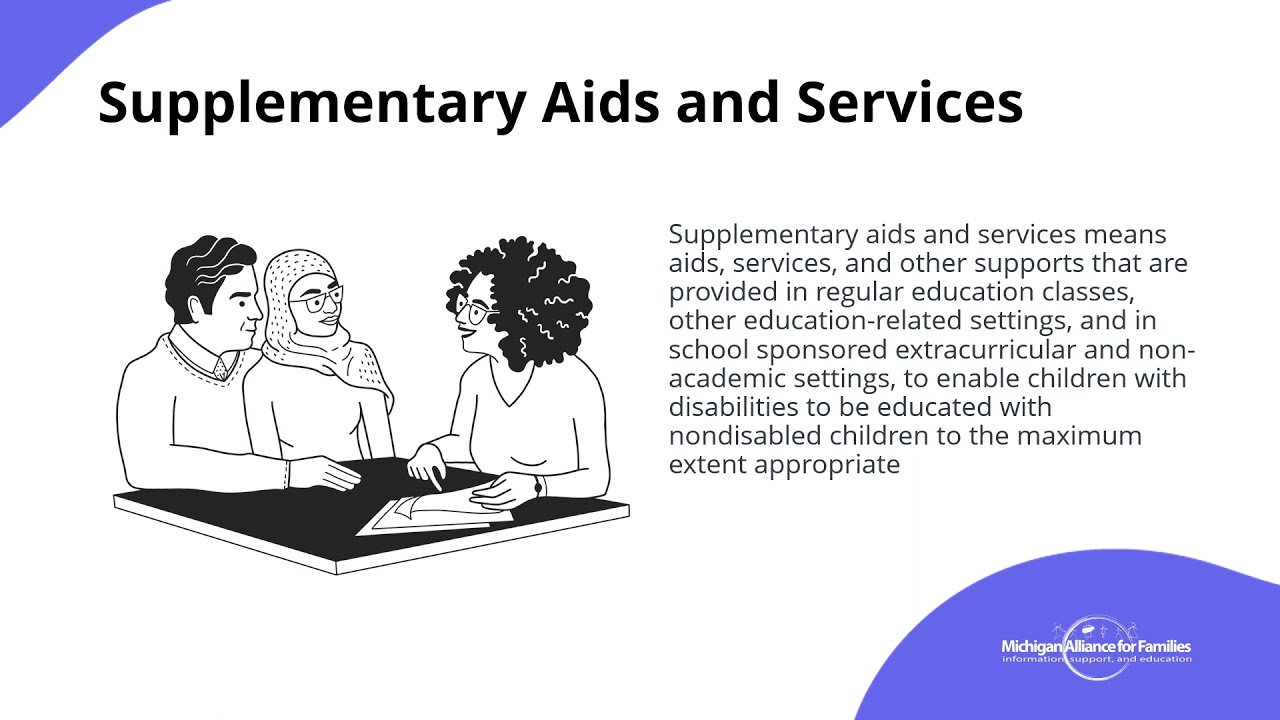 Supplementary Aids and Services- Michigan Alliance for Families