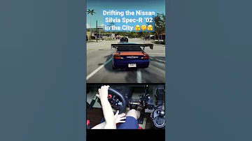 Drifting The Nissan Silvia Spec R 02 In The City Need For Speed Heat Logitech G29 Steering Wheel 