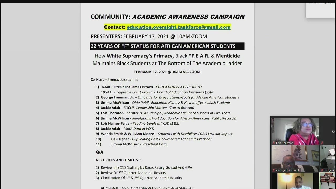 Forum addresses education issues Black students in Youngstown face