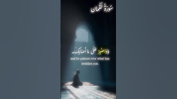 اكتب شيء تؤجر عليه 🤍 🤲🏻 #quran #اسلام #قرآن #راحة_نفسية #سورة_لقمان