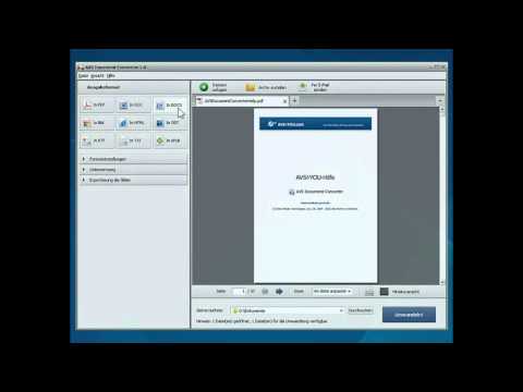 Wie konvertiert man PDF-Dateien ins DOCX-Format mit dem AVS Document Converter?