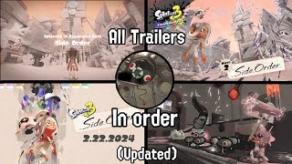 All Side Order Trailers (In Order) (Updated) | Splatoon 3 DLC
