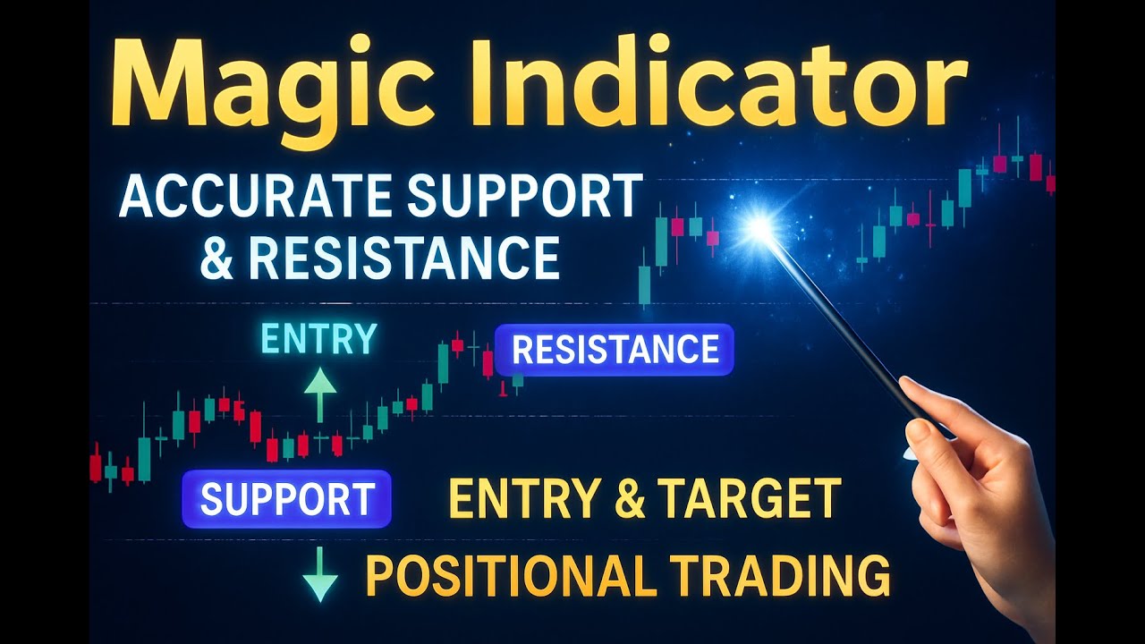 Magic Indicator 🔮 | 100% Accurate Entry & Exit | No Prediction | Best for NSE & BSE